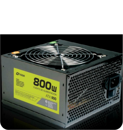 FUENTE- PC ATX 800W NEGRA EN BOX NOGA ATX 800 NB