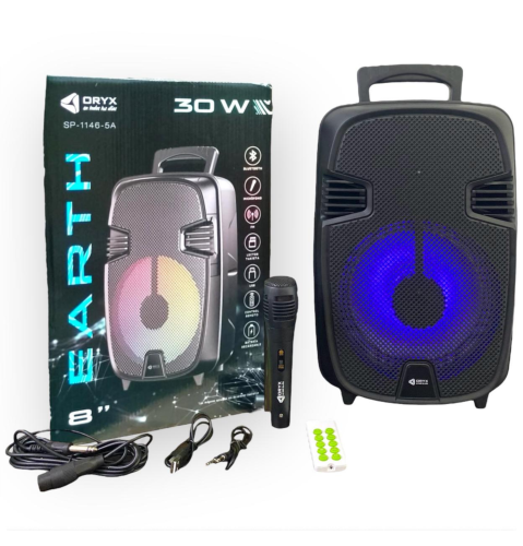 PARLANTE C/MICROFONO 8" EARTH ORYX SP-1146-5A