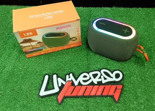 PARLANTE PORTATI CON BT, LUCES LED RECARGABLE USB L86