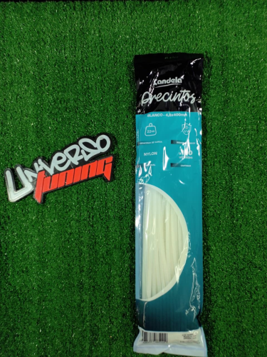 PRECINTO 4,8x400MM BLANCO CANDELA 7424