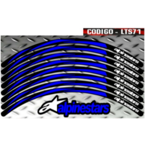 KIT LLANTAS LAMINADAS PARA AMBAS RUEDAS AMBOS LADOS ALPINESTARS LTS71