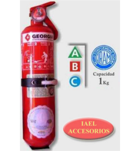 MATAFUEGO 1KG LARGO CON SELLO IAEL SG-017