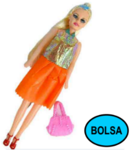 MUÑECA - CON VESTIDO C/ ACCESORIOS EN BOLSA MKK625092 IJ0418