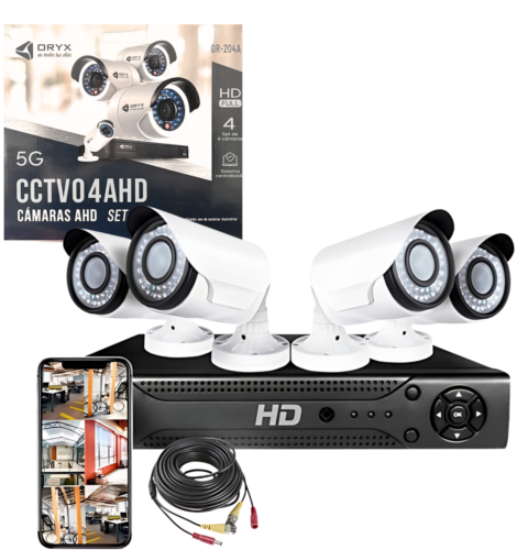 CAMARAS HD SET X4 ORYX OR-204JK