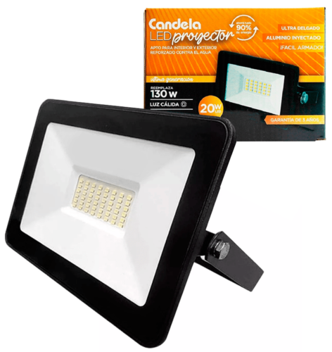 LED PROYECTOR 20W CALIDO CANDELA 6844