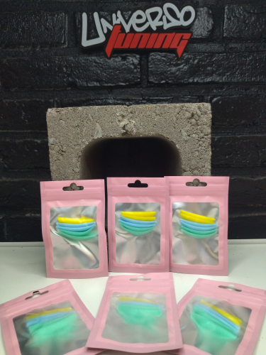 BIGUDIES DE SILICONA X 6 PCS IG6857