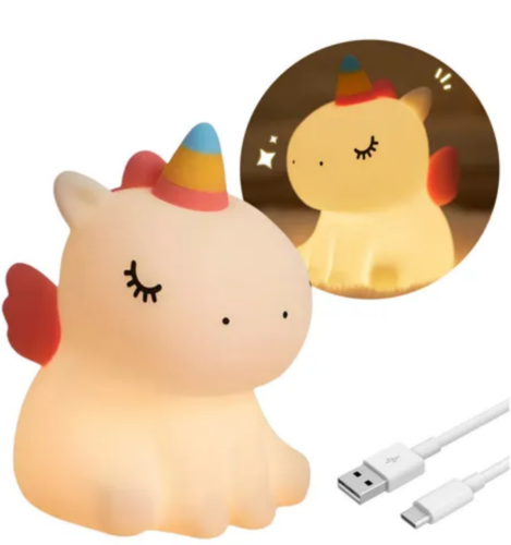 LUZ NOCTURNA UNICORNIO DE SILICONA ZH-139