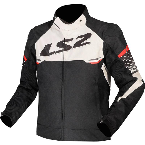 CAMPERA LS2 APEX HOMBRE NEGRO / ROJO