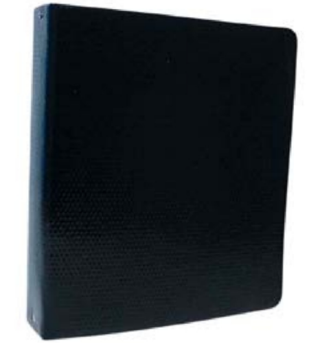 CARPETA FIBRA NEGRA 3X40 C/GANCHO IL0896