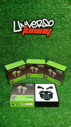 AURICULAR BT TWINS GAMING LOW LATENCY NEGRO NGX-BTWINS4 NOGA