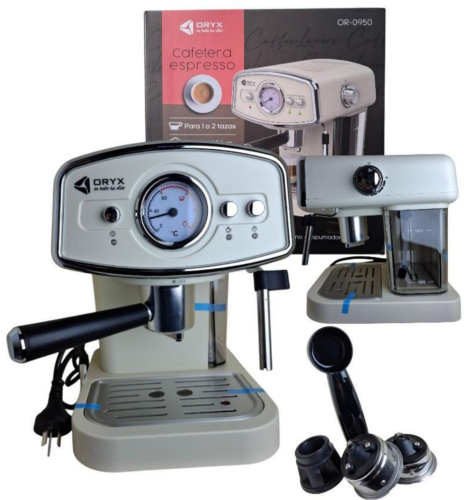 CAFETERA VINTAJE CON ADAPTADOR DE CAPSULA 1,2LTS ORYX OR-0950