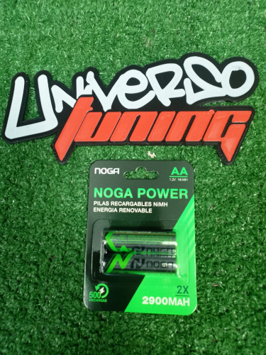 PILAS AA RECARGABLES 2.9 METAL BLISTER X 2 NP-AAM 2.9B NOGA
