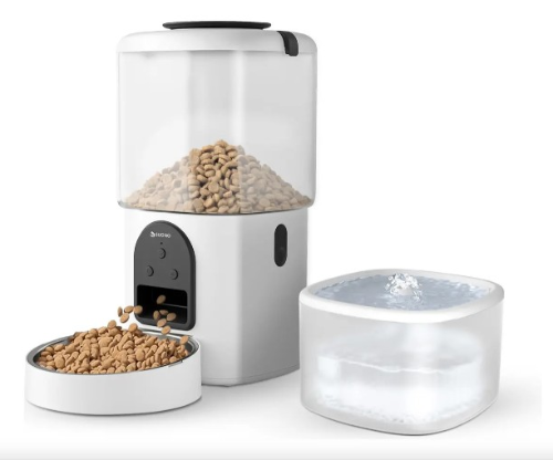 SET COMEDERO Y BEBEDERO PARA MASCOTAS CON WIFI APP SUONO HOG0324