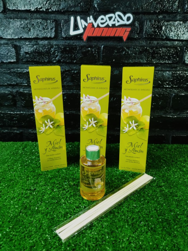 DIFUSOR AROMATICO SAPHIRUS MIEL Y LIMON