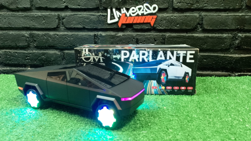 PARLANTE FORMA DE AUTO CYBERTRUCK PORTATIL BT OM OM-A7