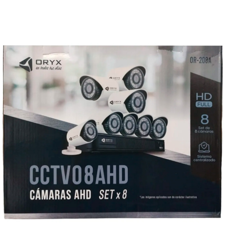 CAMARAS HD SET X8 ORYX OR-208JK