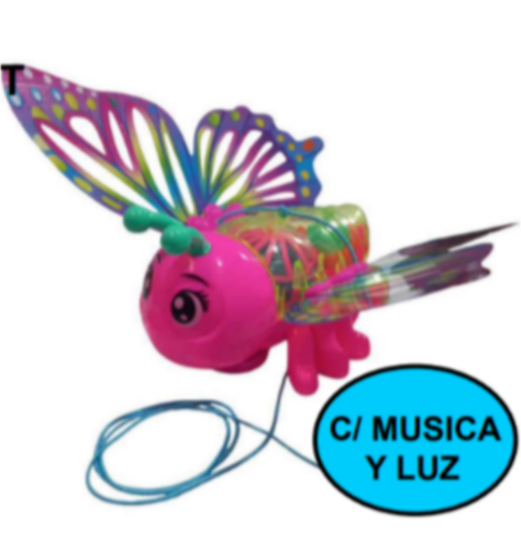 JUEGO - ARRASTRE MARIPOSA C/LUZ Y MUSICA IJ0890