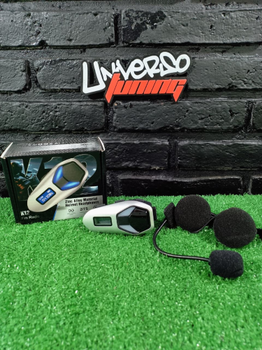 MANOS LIBRES PARA CASCO MOTO BLANCO LUZ SUONO AYV0531