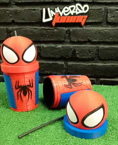 VASO MILKSHAKE SPIDERMAN 380ML U3D0032