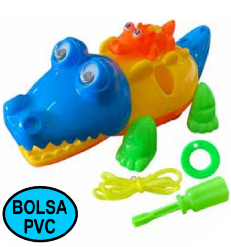 JUEGO - ARRASTRE COCODRILO P/ARMAR BOLSA PVC IJ0980-832