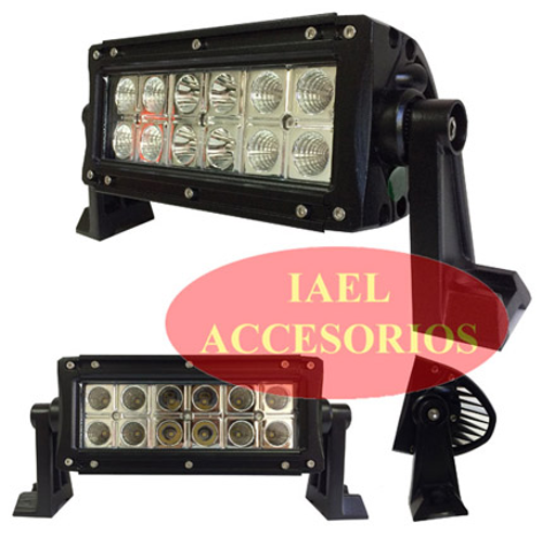 BARRA FARO LED 19CM 36W 12LED, LUJO CON ALEM IAEL-36BL