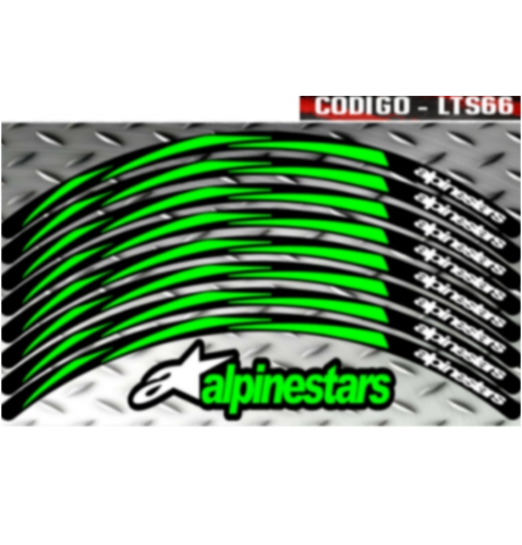 KIT LLANTAS LAMINADAS PARA AMBAS RUEDAS AMBOS LADOS ALPINESTARS LTS66