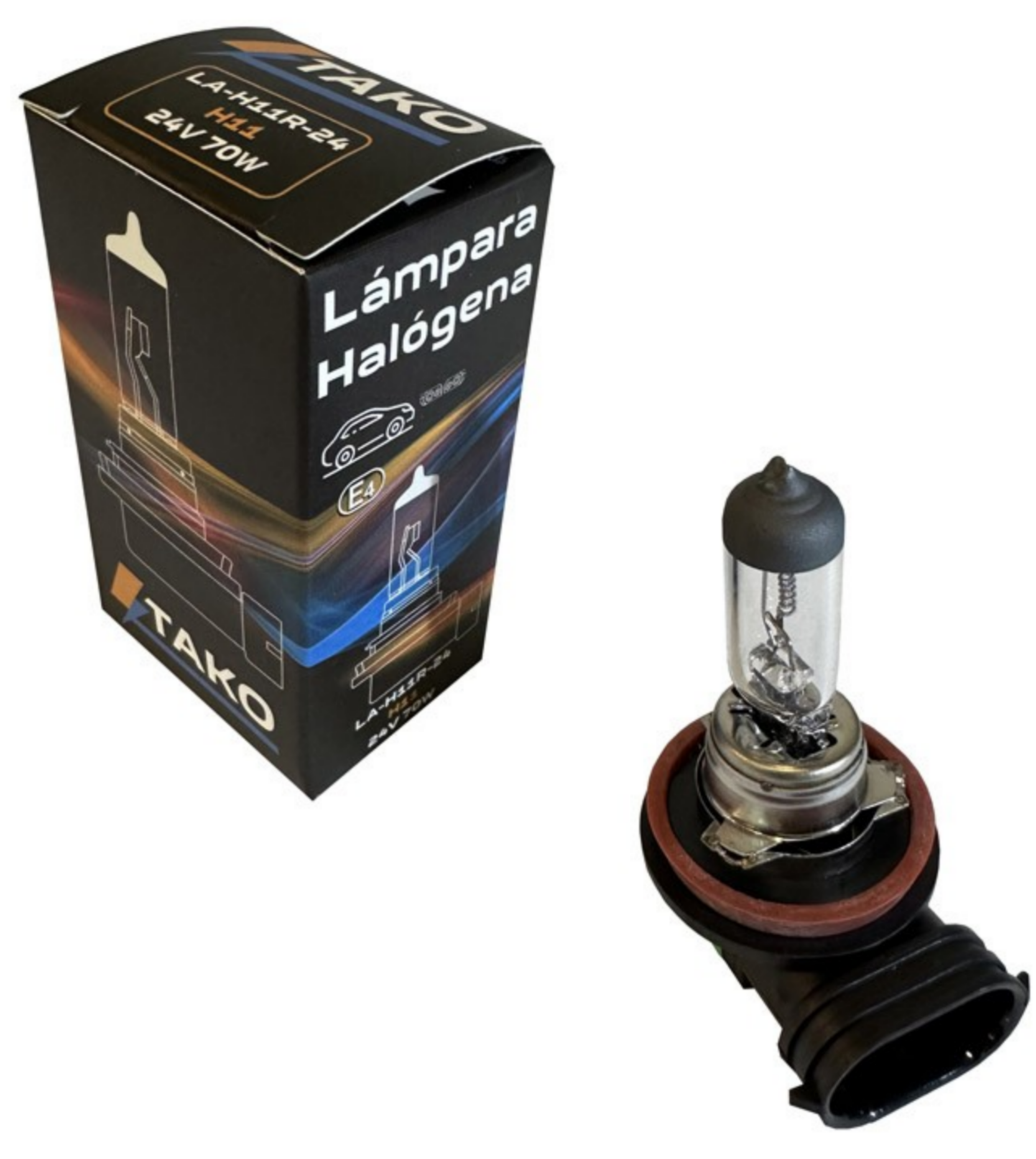 LAMPARA H11 70W 24V - TAKO LA-H11R-24