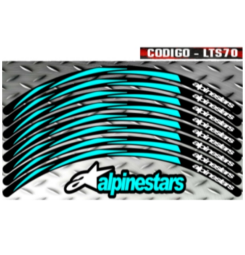 KIT LLANTAS LAMINADAS PARA AMBAS RUEDAS AMBOS LADOS ALPINESTARS LTS70
