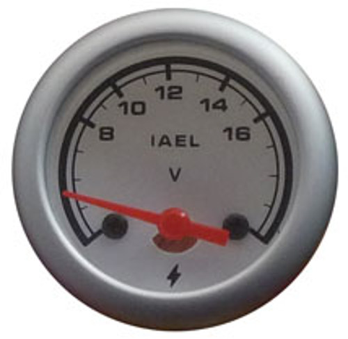 MARCADOR VOLTIMETRO, DEPORT, 52MM, FONDO BLANCO MA-060