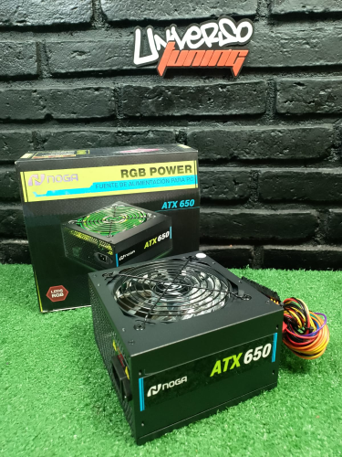 FUENTE- PC ATX 650W RGB NOGA ATX 650RGB