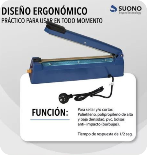 SELLADOR CORTADORA DE BOLSA 20 CM SUONO