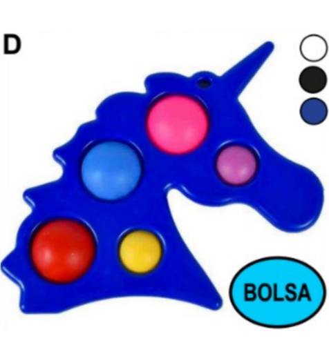 POP IT - UNICORNIO LLAVERO BOLSA 18X15 CM